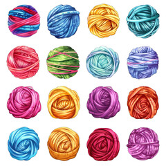 hand drawn yarn for knitting.