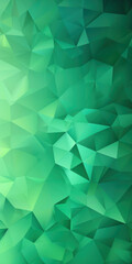 Fototapeta premium Geometric pattern. Gem-like, crystal structure, mosaic and modern look. Abstract green background with triangles.