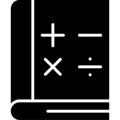 Obraz premium Math Book Vector Icon Design