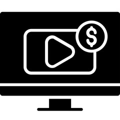 Paid Content Vector Icon Design