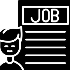 Job Description Vector Icon Design