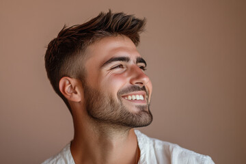 Obraz premium A close up of a man's face