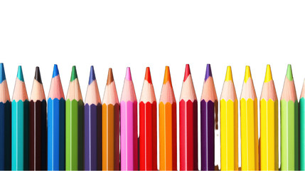 creative background with colored pencils