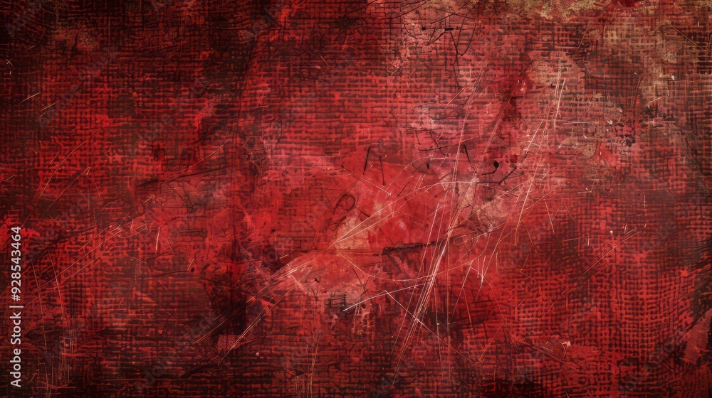 Poster abstract red grunge background vector illustration with rough texture and distressed design elements