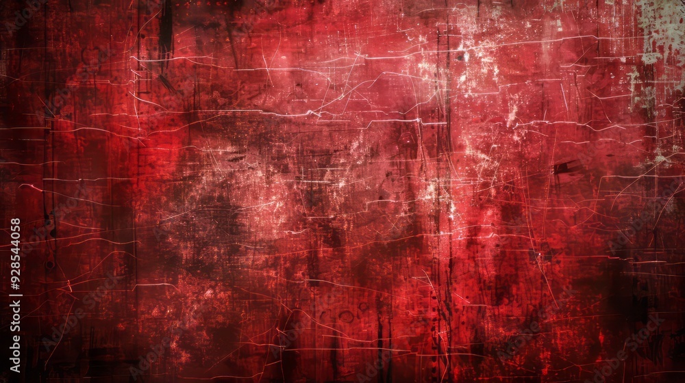 Poster abstract red grunge background vector illustration with rough texture and distressed design elements