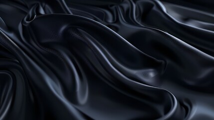Fototapeta premium Minimal black background with clean, futuristic dark tones, deep gradient design perfect for modern, sleek wallpapers and digital backdrops, ideal for tech-inspired aesthetics, simple and elegant dark