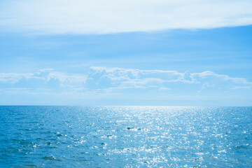 Summer nature ocean background texture surface blue sea and horizon nature tropical, beauty view landscape shore island cloud clear sky light day card travel holidays tourism, deep water backdrop