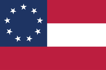 Flag of the Confederate States of America, (May 21, 1861 - July 2, 1861)