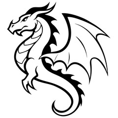 Dragon silhouette