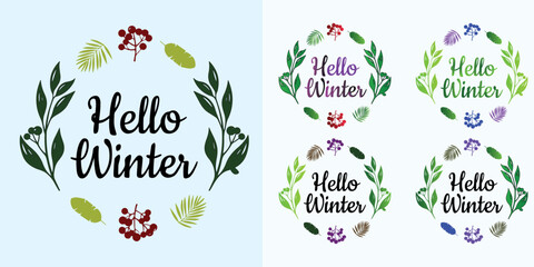 The greeting "Hello Winter" welcomes the arrival of the winter season. It conjures up feelings of holiday cheer, warm sweaters, toasty fireplaces, and wintry scenery.