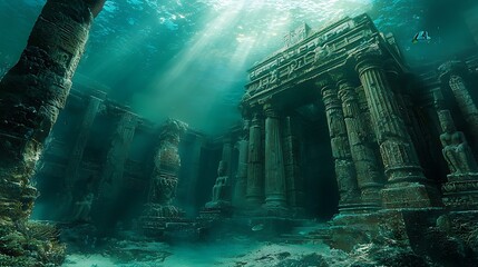 ancient ruin underwater