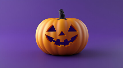 Obraz premium 3D halloween jack o lantern