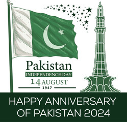 Pakistan's Independence Day, celebrated on August 14th, marks the day in 1947 when Pakistan gained independence from British rule. This day commemorates the creation of a separate nation.