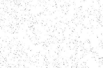 Black grunge Distressed texture Transparent Background, design element Gritty effect.