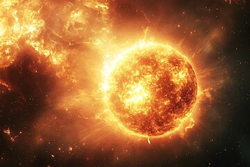 The sun is releasing a huge coronal mass ejection, a powerful stream of energy that can impact earth. Magnetic storm