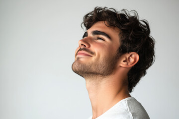 Obraz premium A close up of a man's face