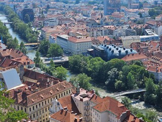 Graz Panorama und Altstadt