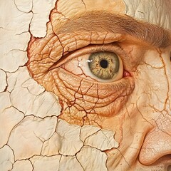 Detailed Integumentary Anatomy Study with Diverse Skin Tones and Textures