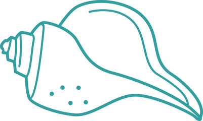 Shell Stock Line Illustration