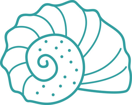 recommend clip art: Shell Stock Line Illustration