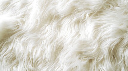 A fluffy white rabbit fur texture with delicate fibers