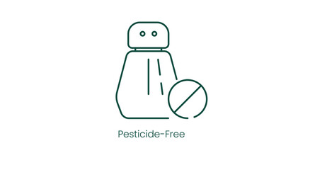 Pesticide Free Product Vector Illustration Icon