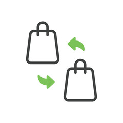 Exchange vector icon
