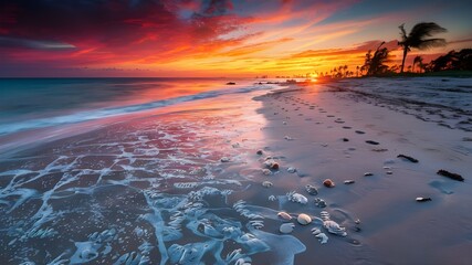 sunset at the beach