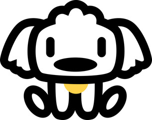 Cute Dog Doodle Illustration