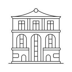 Lavish royal palace in France, hall of mirrors, history, Palace of Versailles icon vector