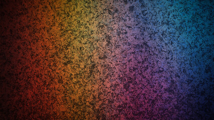 Fototapeta premium Colorful 4K abstract background with a grainy texture and a gradient of vibrant red, orange, yellow, and blue tones. Perfect for dynamic and creative digital designs