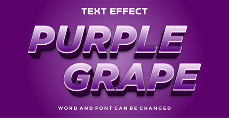 Purple grape editable text effect