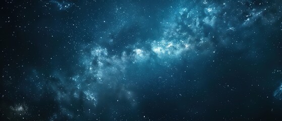 Fototapeta premium Cosmic Wonders: Captivating Milky Way Night Sky in - Detailed Astrophotography of Infinite Starry Universe