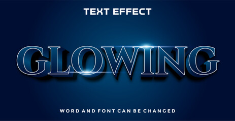 Glowing editable text effect