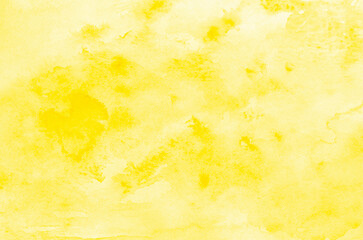 Abstract yellow watercolor background texture
