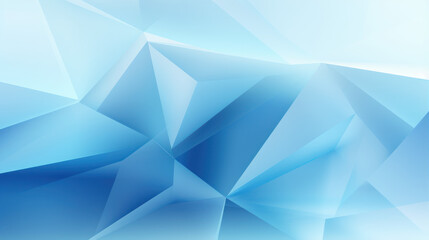 Abstract design composed of various geometric shapes, triangles of different shades of blue. Random pattern, dynamic look. Modern background, wallpaper.