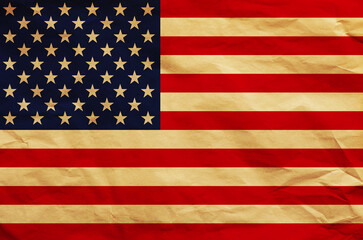 Grunge USA Flag background texture