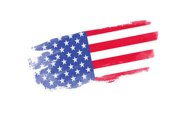 USA Flag isolated on white background