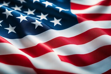 American Flag Close-Up: A Symbol of Freedom and Democracy