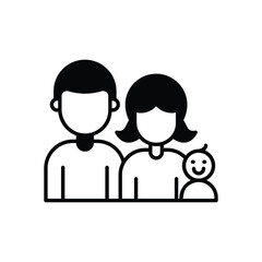 Siblings vector icon