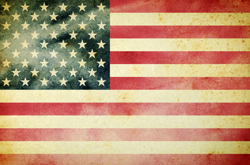 Grunge USA Flag background texture