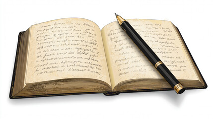 Obraz premium An image showing a notebook. It's a vector drawing, which can be scaled to any size without losing quality. Perfect for use in presentations, website design, or any other creative project.