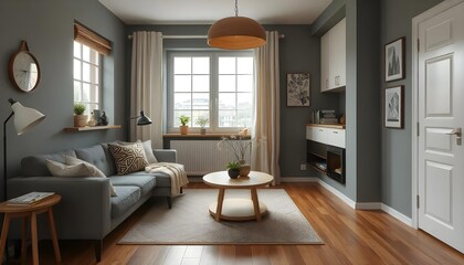 Fototapeta premium Scandiavian Home Interior