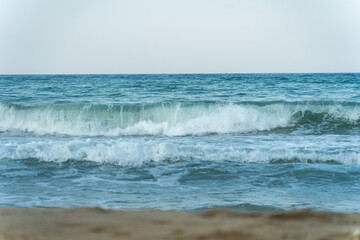 Evening  time at the seashore with relaxing landscape