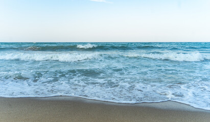 Evening  time at the seashore with relaxing landscape