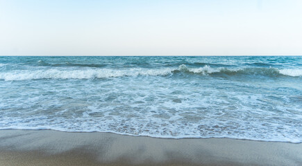 Evening  time at the seashore with relaxing landscape