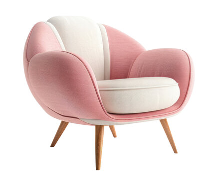 recommend clip art: Elegant pink modern armchair
