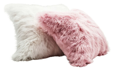 Soft fluffy decorative throw pillows