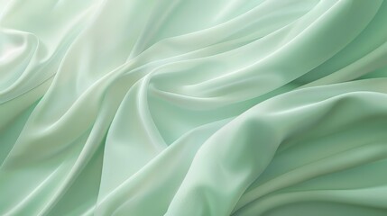 Fototapeta premium Pastel green background for flyer, minimal organic product concept