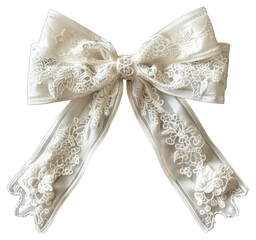 PNG Elegant lace ribbon bow